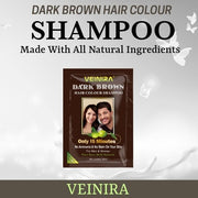 Veinira Herbal Quick Hair Colour Shampoo Instant Dye for Men and Women