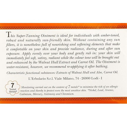 L'Erbolario Super Tanning Ointment