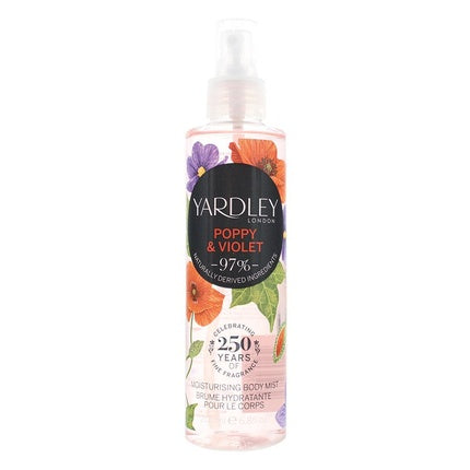 Yardley Poppy And Violet Body Mist 200ml For Women