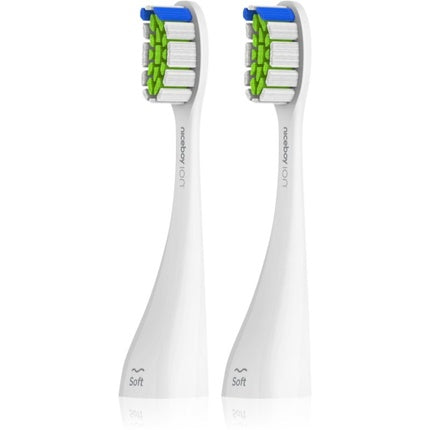 Niceboy ION Sonic PRO UV toothbrush replacement head - White, Soft (2 pieces)