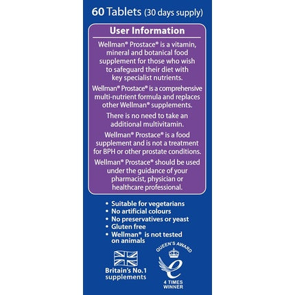 Vitabiotics Wellman Prostace 60 Tablets
