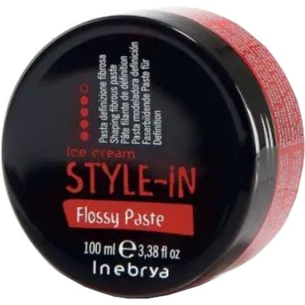 Inebrya Hair Styling Paste Ice Cream Stylein Flossy Paste 100 Ml Shaping Fibrous Paste For Modeling