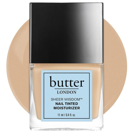 Butter London Nail Strengthener for Damaged Nails Sheer Wisdom Tinted