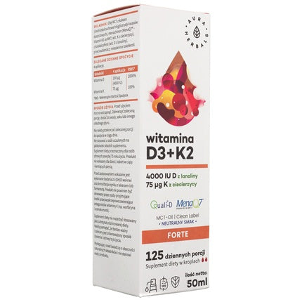 Aura Herbals Vitamin D3 4000 IU + K2mk7 50ml