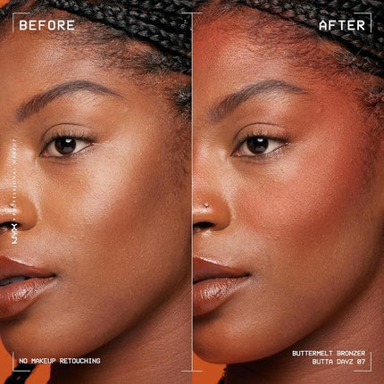 NYX PROFESSIONAL MAKEUP Matte Buttermelt Bronzer Longwear Face Makeup Vegan Formula Butta Dayz 07 0.17 Ounce