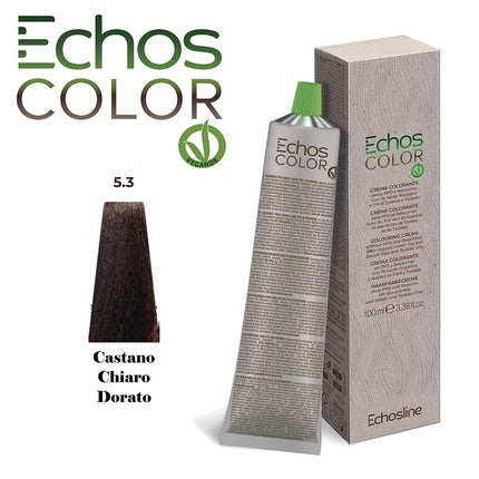 NEU Echos Color 5.3 Golden Light Brown Hair Color Cream Without PPD and Resorcin 100ml