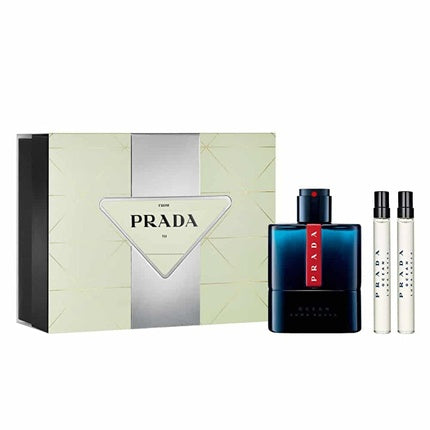 Prada Luna Rossa Ocean Eau De Toilette 100 Ml 2 X Eau De Toilette 10 Ml Set