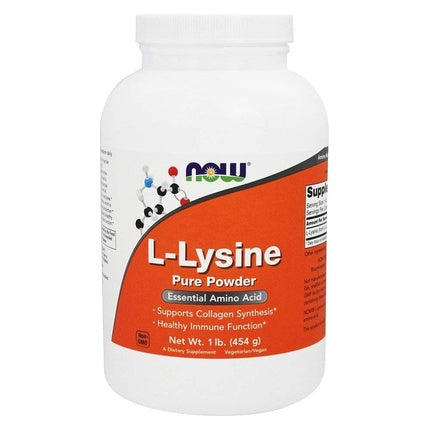 NOW Foods L-Lysine 100% Pure Powder 454g