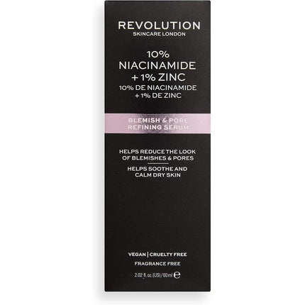 Revolution Skincare London Niacinamide and Zinc Serum for Blemishes and Pores 60ml