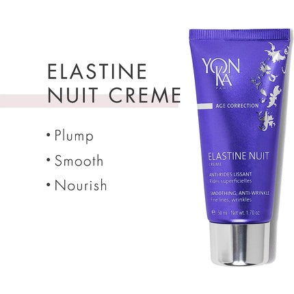 Yon-Ka Elastine Nuit Anti-Wrinkle Night Cream 50ml with Vitamin C and Elastin Peptides