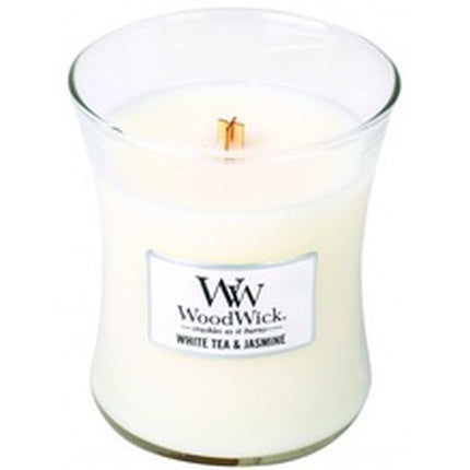 Woodwick White Tea Jasmine Scented Candle