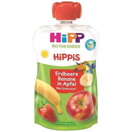 HiPP Strawberry Banana in Apple Ferdi Frosch 100g - Organic Strawberry Banana in Apple 1L