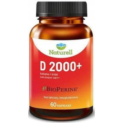 Vitamin D3 2000 Ginger Turmeric 60 Capsules Natural