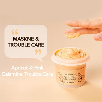 Skinfood Apricot Trouble Care Mask 120g - Facial Pore Clearing and Body Skin