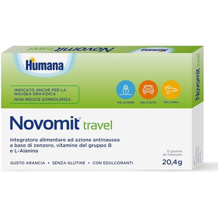 Novomit Travel Orange Flavored Chewable Gums
