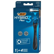 Bic Razor Blades Hybrid 3 Flex Shaving System For Men