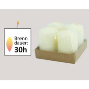 Noor Set Of 4 Candles - Beige, 75x50mm, Ideal For Christmas Wreath