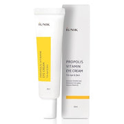 IUNIK Propolis Vitamin C Face & Eye Cream with Vegetable Oil and Idebenone 1.01 Fl Oz - 24 Hour Hydration for Sensitive Oily Acne-Prone Skin - Vegan