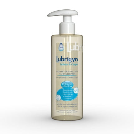 Lubrigyn Cleansing Oil 2 in 1 Ultra Gentle Intimate & Body 400ml with Hyaluronic Acid