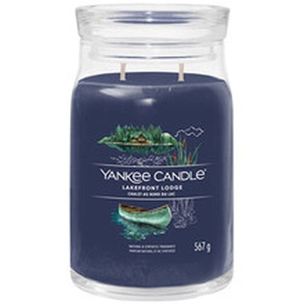 Yankee Candle Lakefront Lodge Signature Candle Aromatic Candle In Large Glass 567 Grams