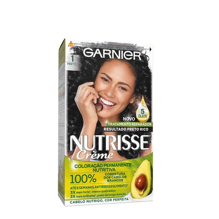Garnier Nutrisse Permanent Hair Color 1 Black