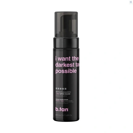 Btan I Want The Darkest Tan Possible Tan Mousse 200 Ml