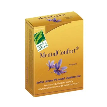 100natura Mentalconfort 30 Vegetable Capsules
