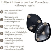 Geske Smartappguidedtm Sonic Warm & Cool 9-in-1 LED Beauty Face Mask
