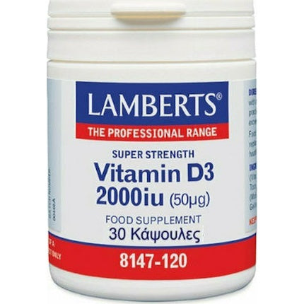 Lamberts Vitamin D3 2000 Iu 50 G 30 Capsules