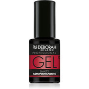 Deborah Milano Semi-Permanent Gel Nail Polish Number 12 Coral Red Plumping Effect Long Lasting Intense Shiny Nails 4.5ml