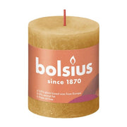 Bolsius Shine Stump Candle 80x68 Honeycomb Yellow