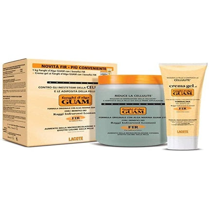 Guam D'Alga Mud for Comfort 1kg and Cream-Gel with Infrared Benefits 200ml Ivory