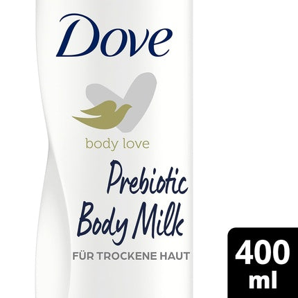 Dove Body Love Prebiotic Body Milk for Dry Skin 48 Hour Body Care with Glycerin 400ml