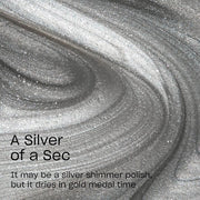 OPI Rapidry Nail Polish A Silver Of A Sec Metallic Silver Vegan