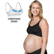 Medela 'Keep Cool' Maternity & Nursing Bra with 2 Breathing Zones Soft Touch Fabric Medium 32-38B/F Black