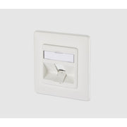 Metz Keystone Connection Box Up 1 Port Unfinished Pure White