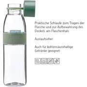 Mepal Water Bottle Ellipse Reusable Leak Proof Drinking Bottle BPA-Free 700ml Vivid Mauve