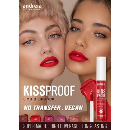 Andreia Professional Transfer-Proof Kiss-Proof Lipstick 04 Rose Bouquet