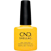 CND Shellac Catching Light No. 472 Yellow UV Varnish Nail Design - Gleam & Glow Collection