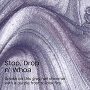 OPI Rapidry Quick Lacquer Stop Drop N' Whoa Nail Polish Grey Vegan Smudge-Proof