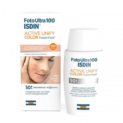 Isdin Isdin Fusion Fluid Active Unify Color Spf50 Size 50 Ml