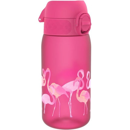 Ion8 Kids Water Bottle 350ml 12oz Flamingo Design OneTouch 2.0
