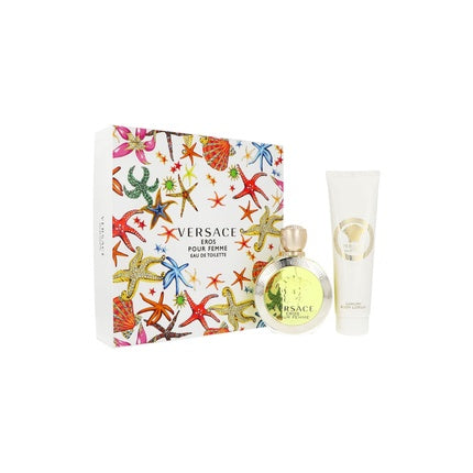 Versace Eros Pour Femme Set Eau De Toilette 100 Ml Body Lotion 150 Ml