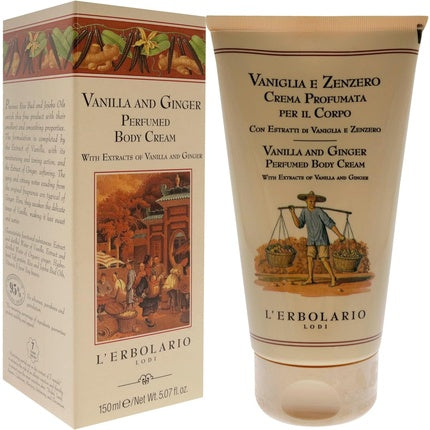 L'Erbolario Vanilla and Ginger Perfumed Body Cream 5.07 oz