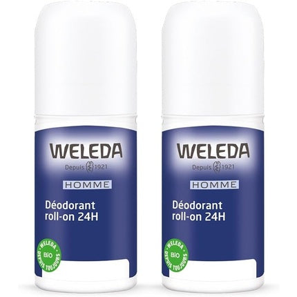 Weleda Men Deodorant Roll-On 24h 50ml - Pack of 2