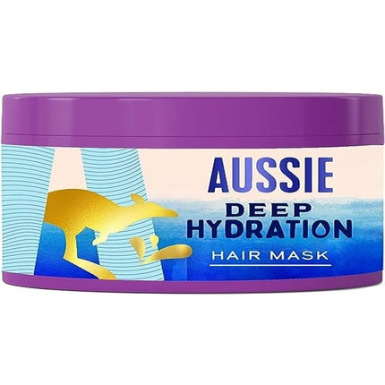 Aussie Deep Hydration Vegan Mask Intensive Moisture for Very Dry, Thick, and Curly Hair with Avocado, Jojoba, and Macadamia Oil 450ml