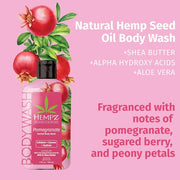 Hempz Body Wash Pomegranate Hydrating for Sensitive Skin