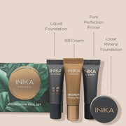 Inika Organic Foundation Trial Set Natural Mineral Essentials Kit Vegan