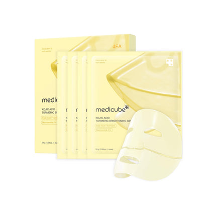 Medicube Kojic Acid Turmeric Brightening Gel Mask 28g X 4 Pieces