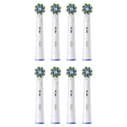 Oral-B Pro Cross Action Replacement Brush Heads for Electric Toothbrushes - Pack of 8